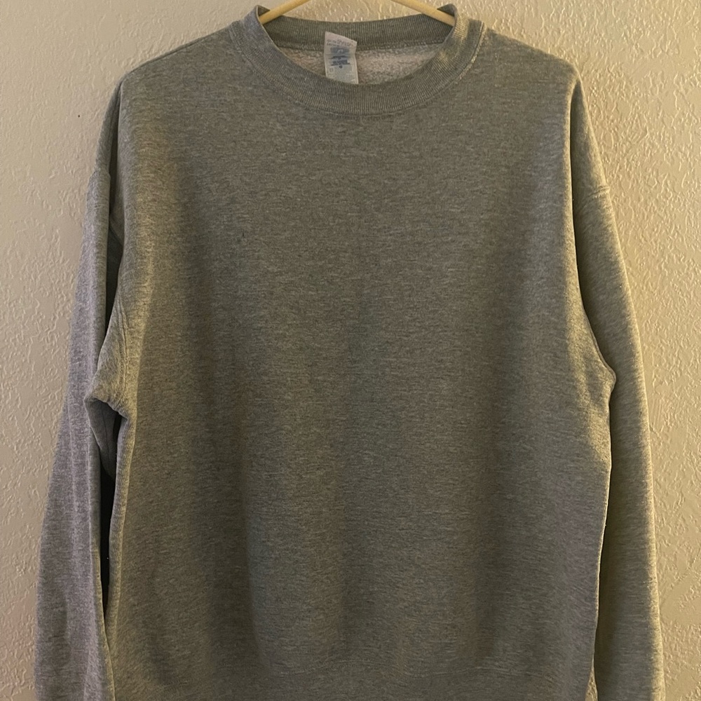 Vintage Basic Fruit Of The Loom Gray Sweater Size L-XL